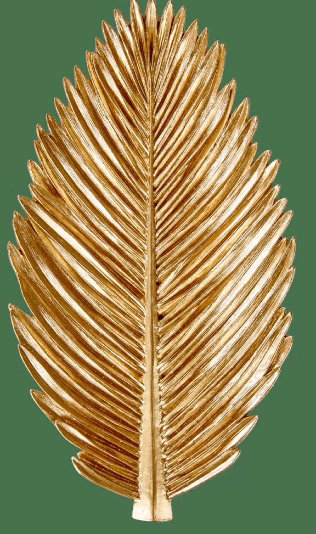 CASA PALM Foglia Decorativa Dorato- Ciotole Decorativi