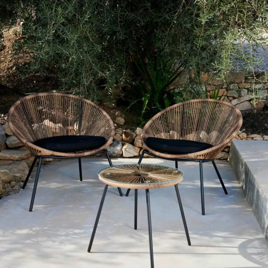 CASA PAPAYO & ACAPULCO Set Lounge Naturale- Sedie Lounge | Set Lounge
