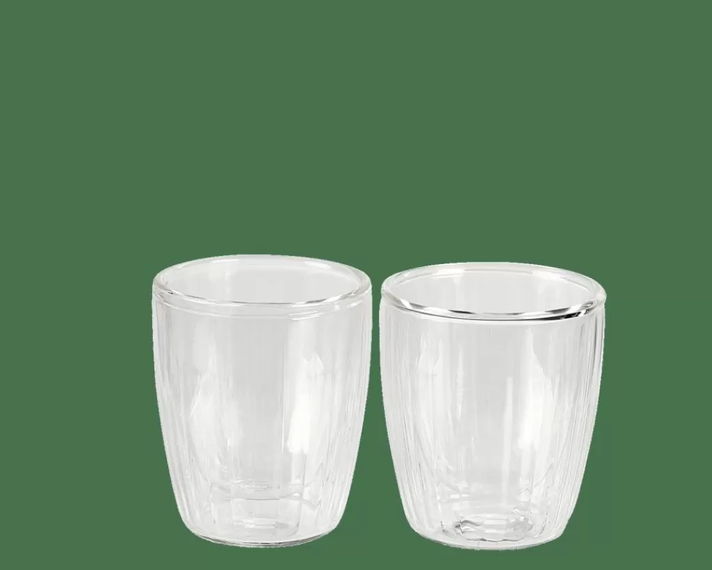 CASA PAUSA Bicchiere 2a Parete Set Di 2 12,5 CL Trasparente- Bicchieri Da Caffè | Bicchieri Da Tè