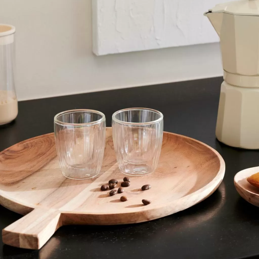 CASA PAUSA Bicchiere 2a Parete Set Di 2 12,5 CL Trasparente- Bicchieri Da Caffè | Bicchieri Da Tè