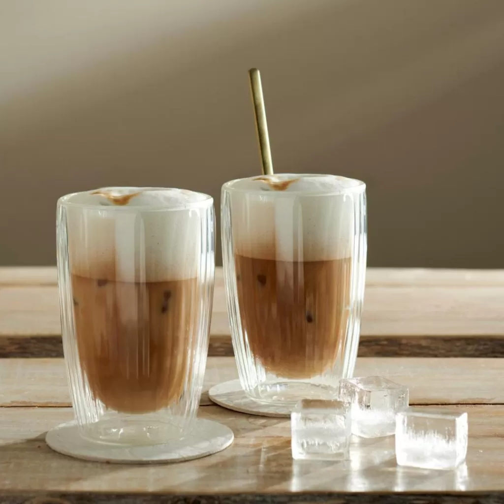 CASA PAUSA Bicchiere 2a Parete Set Di 2 35 CL Trasparente- Bicchieri Da Caffè | Bicchieri Da Tè