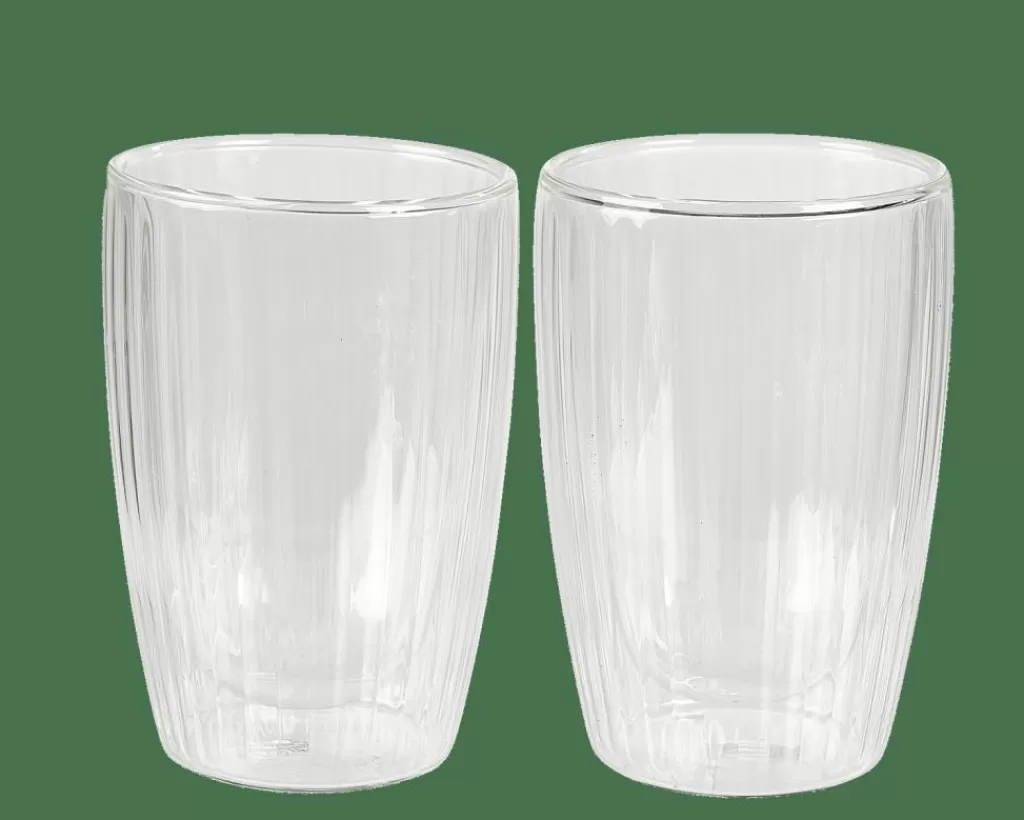 CASA PAUSA Bicchiere 2a Parete Set Di 2 35 CL Trasparente- Bicchieri Da Caffè | Bicchieri Da Tè