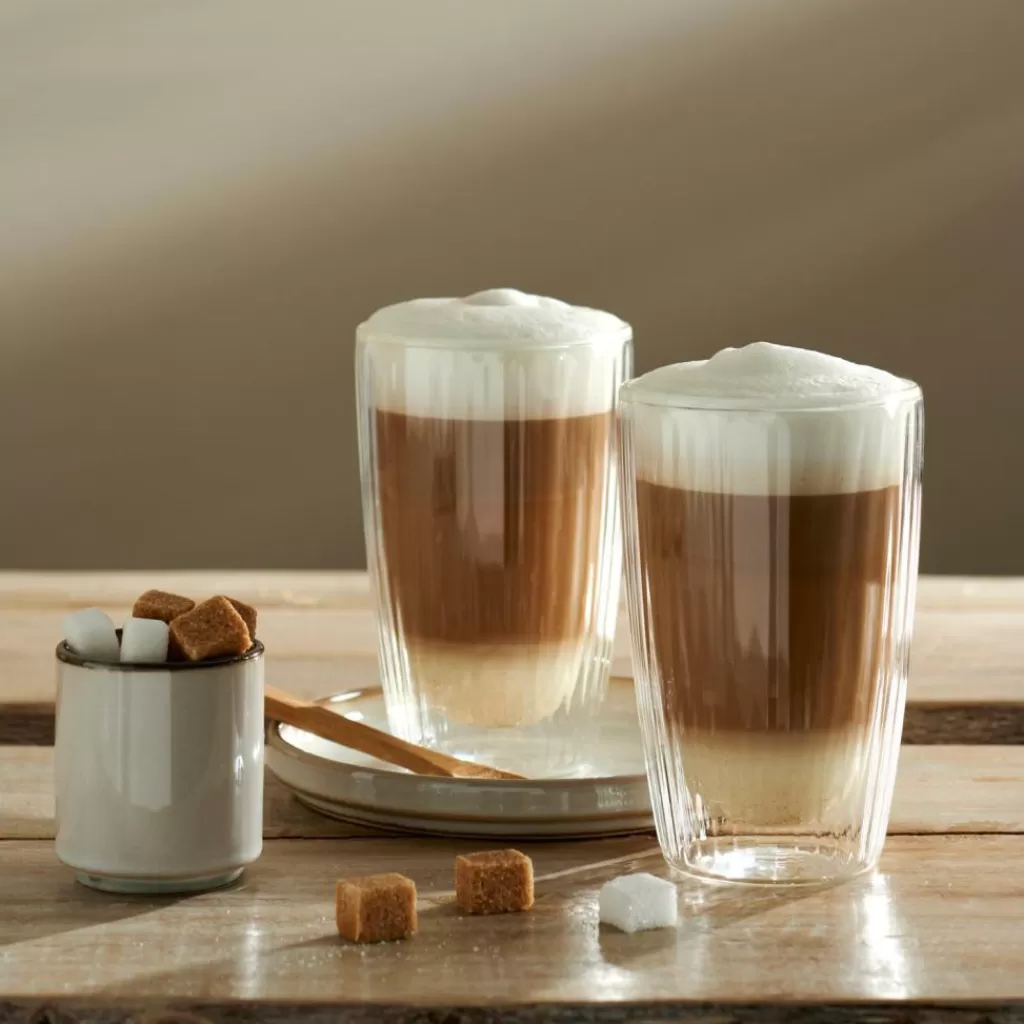 CASA PAUSA Bicchiere 2a Parete Set Di 2 45 CL Trasparente- Bicchieri Da Caffè | Bicchieri Da Tè