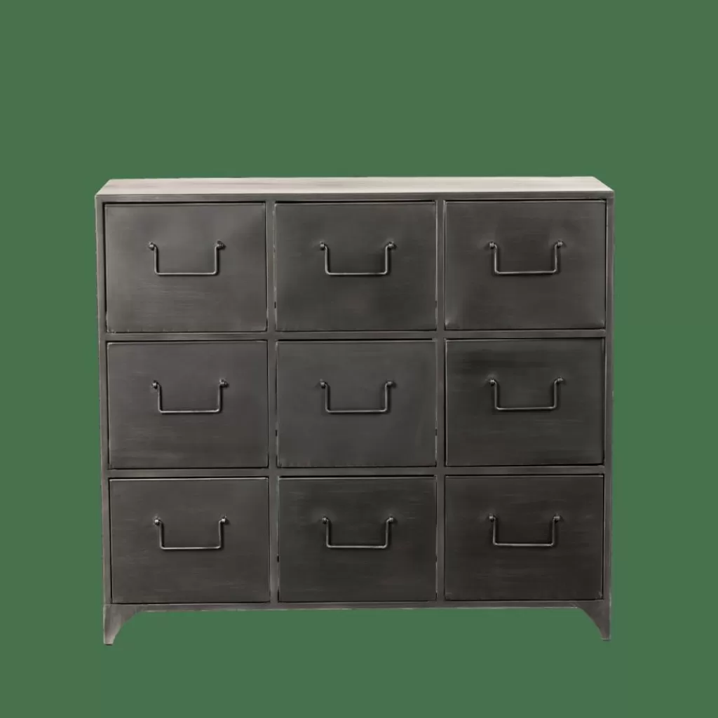 CASA PHARMA Cassettiera Nero- Cassettiere