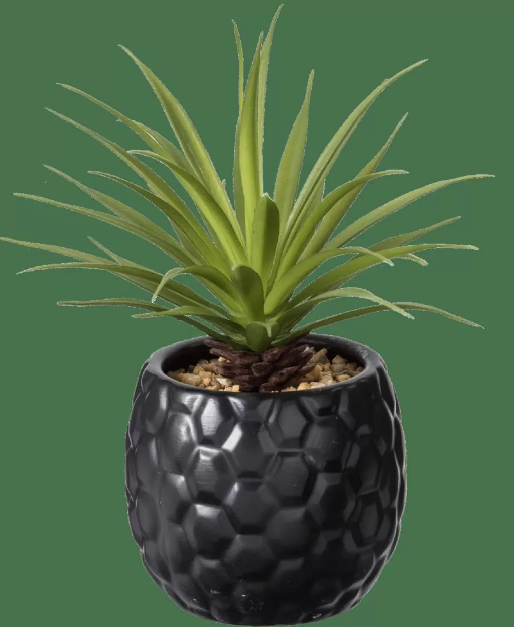 CASA PINA Pianta D'ananas In Vaso Nero- Piante Artificiali