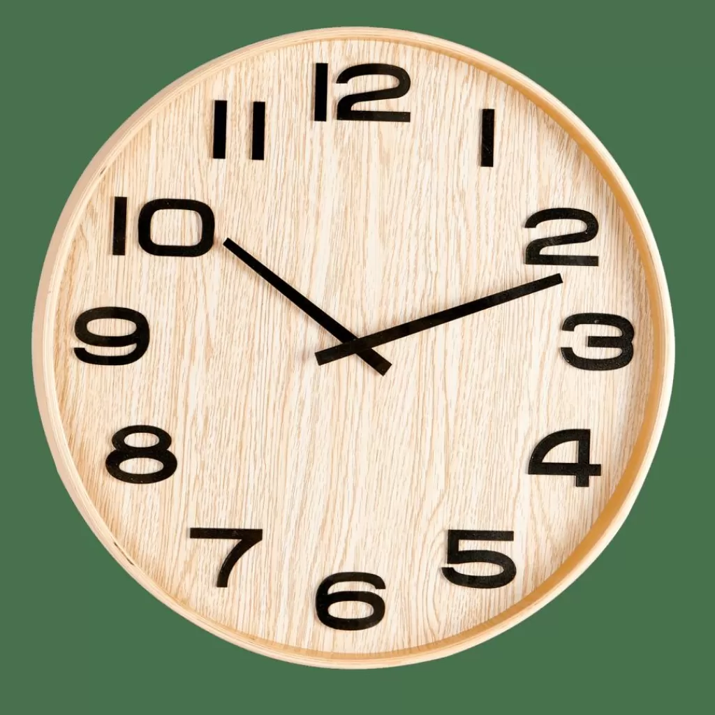 CASA PLYWOOD Orologio Da Parete Naturale- Orologi
