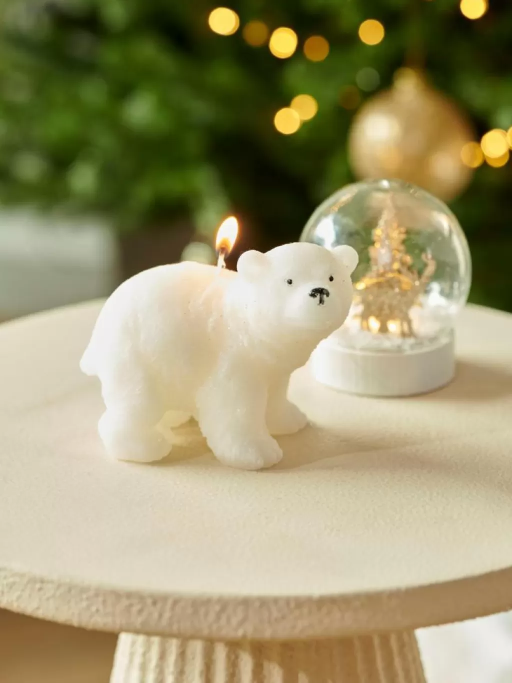 CASA POLA Candela Orso Polare Bianco- Candele