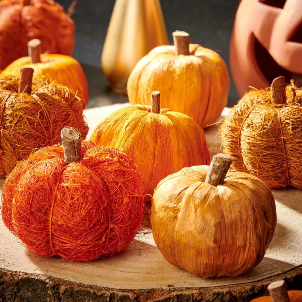 CASA PUMPKIN Decorazione Arancione- Fiori Artificiali | Halloween