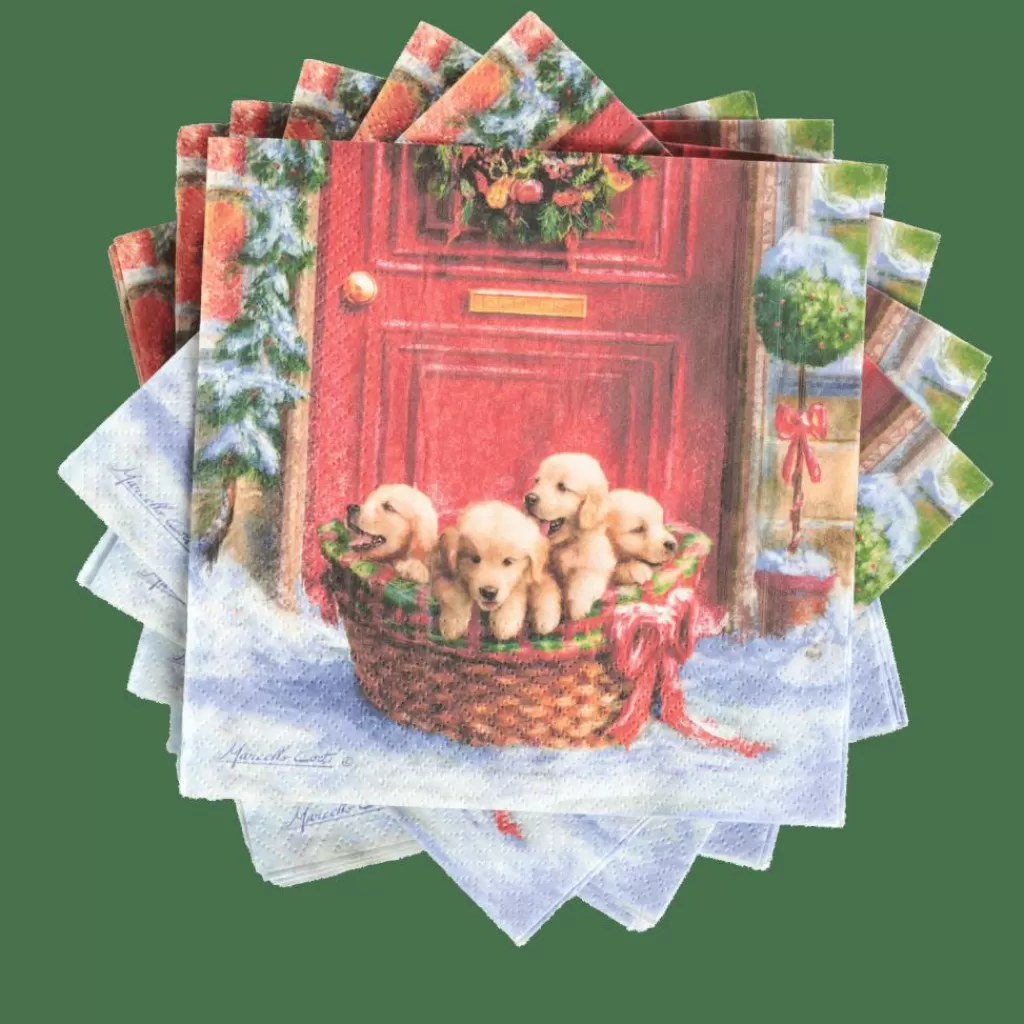 CASA PUPPIES Set Di 20 Tovaglioli Multicolore- Tovaglioli