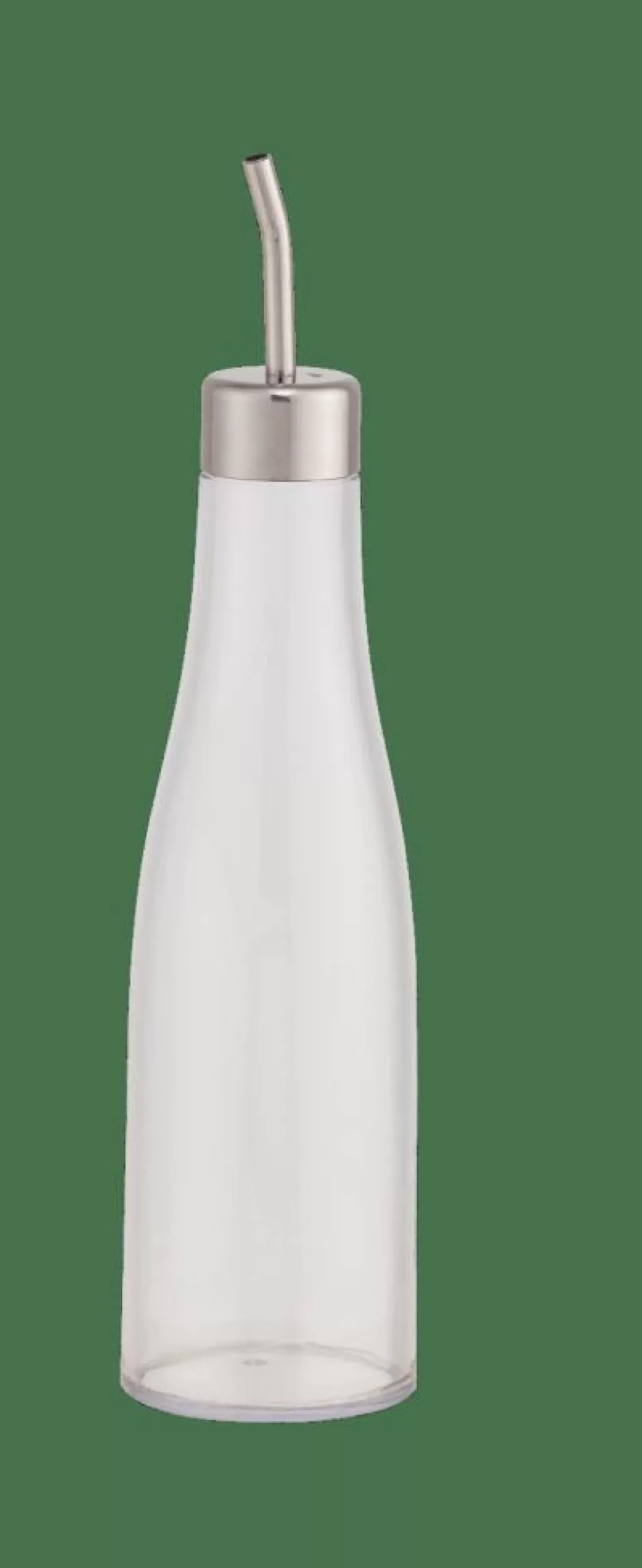 CASA PURE Bottiglietta Per Olio Argentato, Trasparente- Bottiglie Per Olio