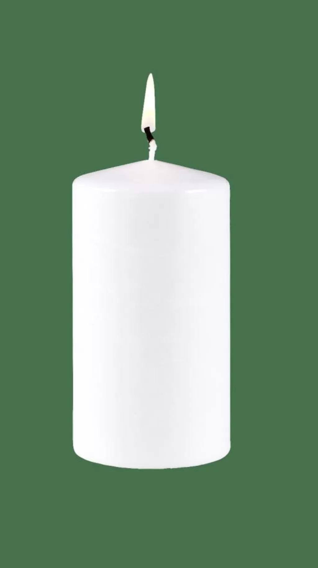 CASA PURE Candela Cilindrica Bianco- Candele