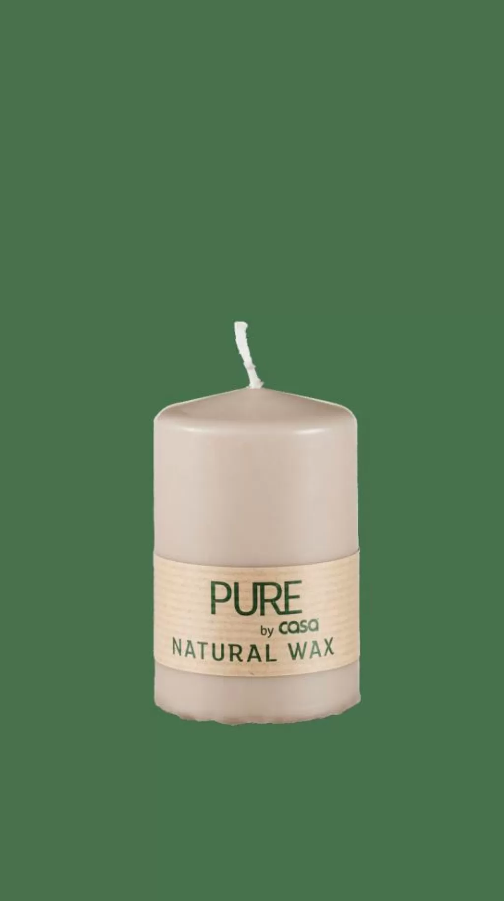 CASA PURE Candela Cilindrica Grigio- Candele