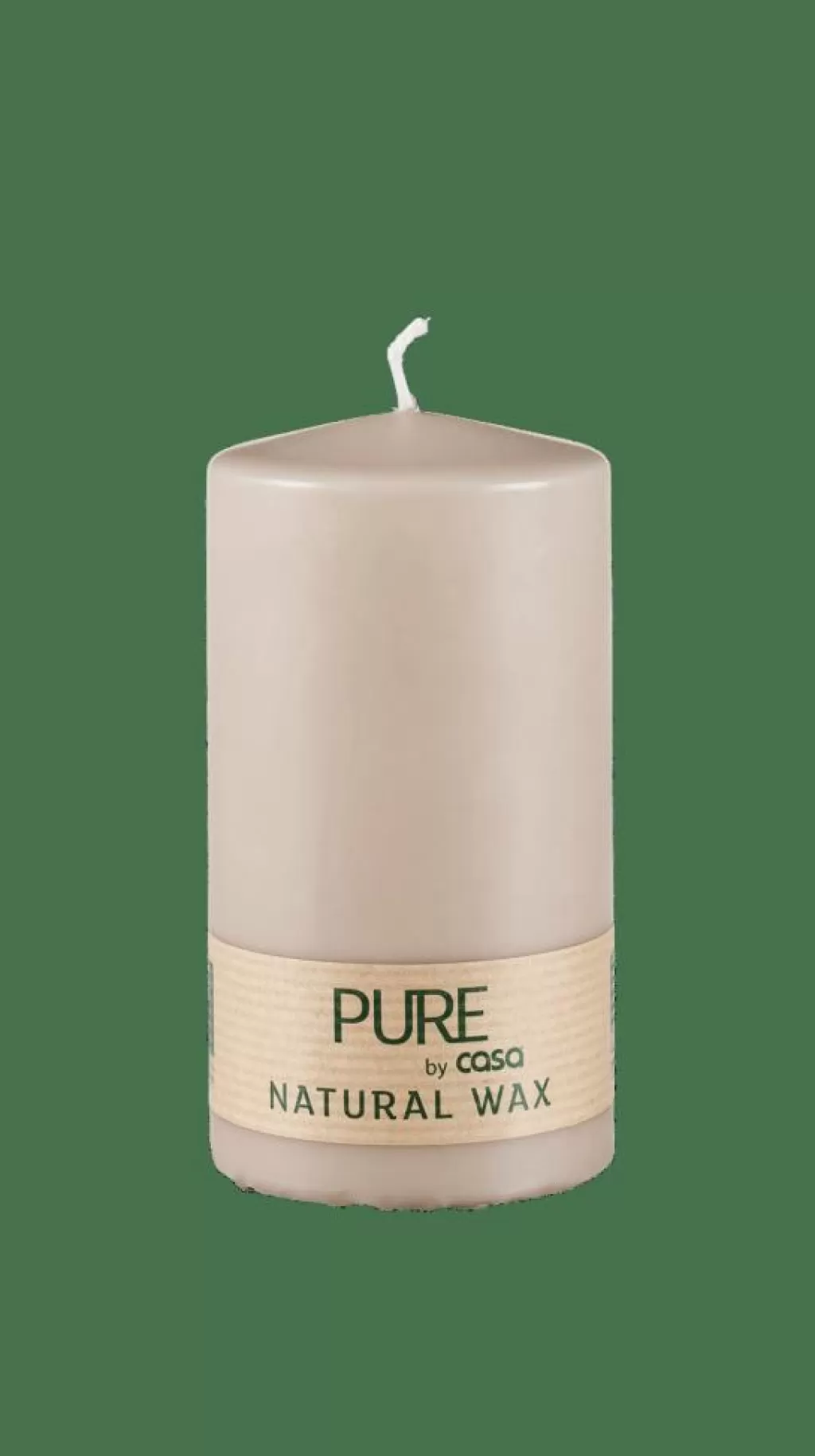 CASA PURE Candela Cilindrica Grigio- Candele