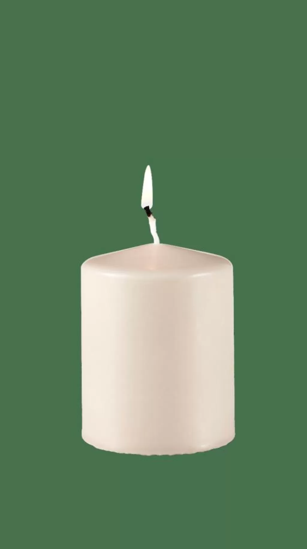CASA PURE Candela Cilindrica Marrone Chiaro- Candele