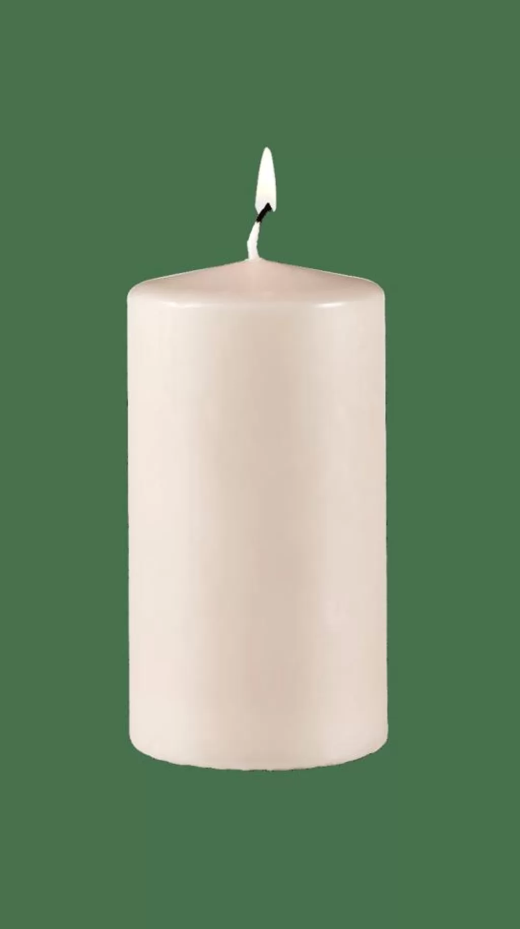 CASA PURE Candela Cilindrica Marrone Chiaro- Candele