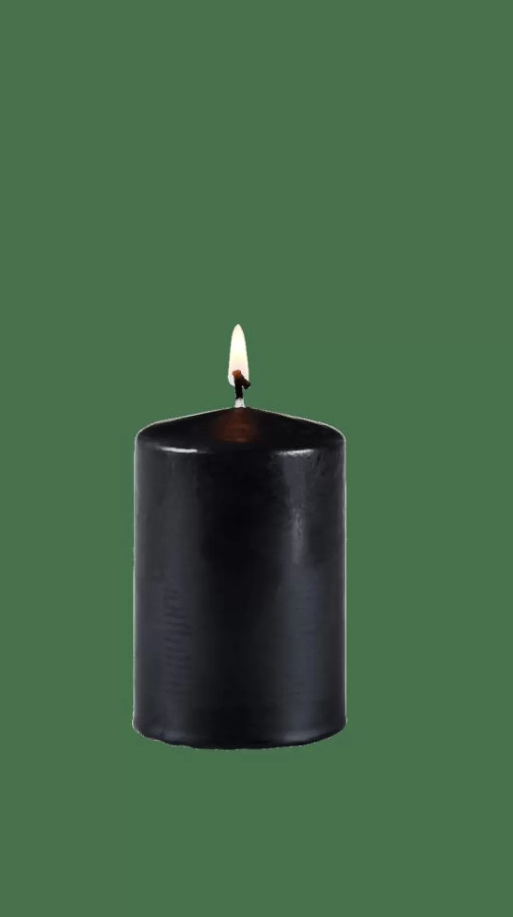 CASA PURE Candela Cilindrica Nero- Candele