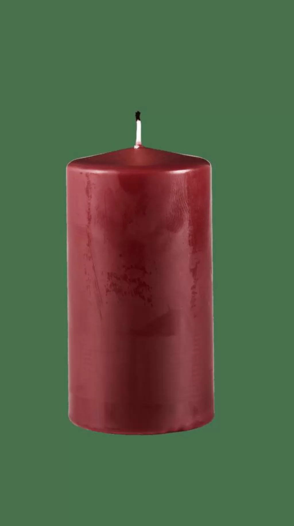 CASA PURE Candela Cilindrica Rosso Scuro- Candele