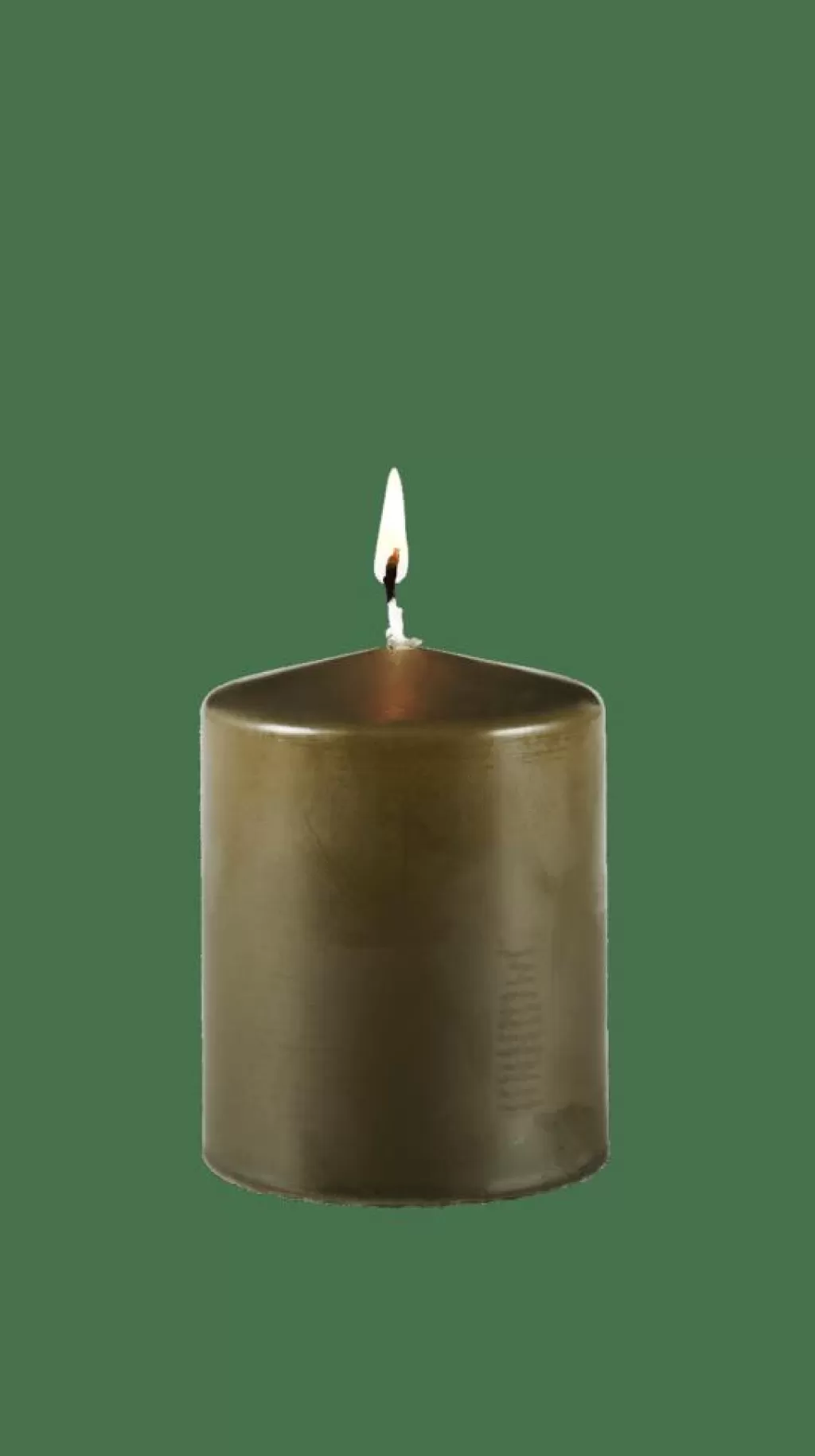CASA PURE Candela Cilindrica Verde- Candele
