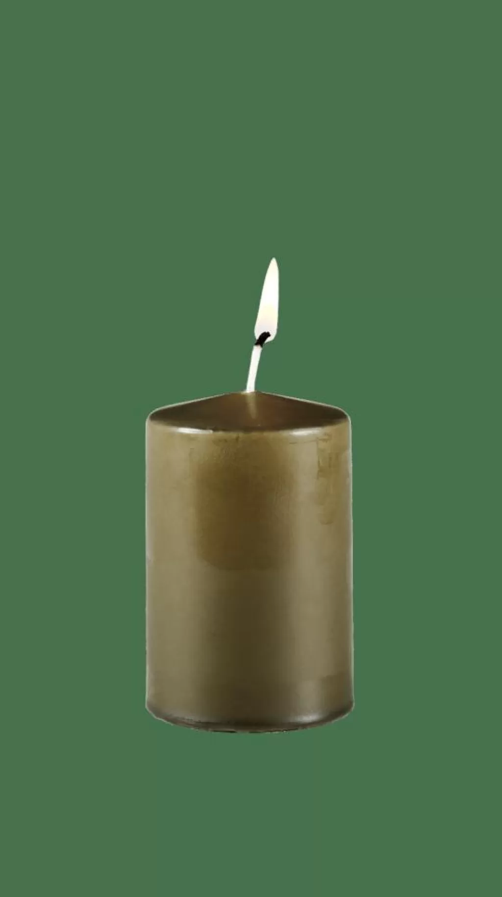 CASA PURE Candela Cilindrica Verde- Candele