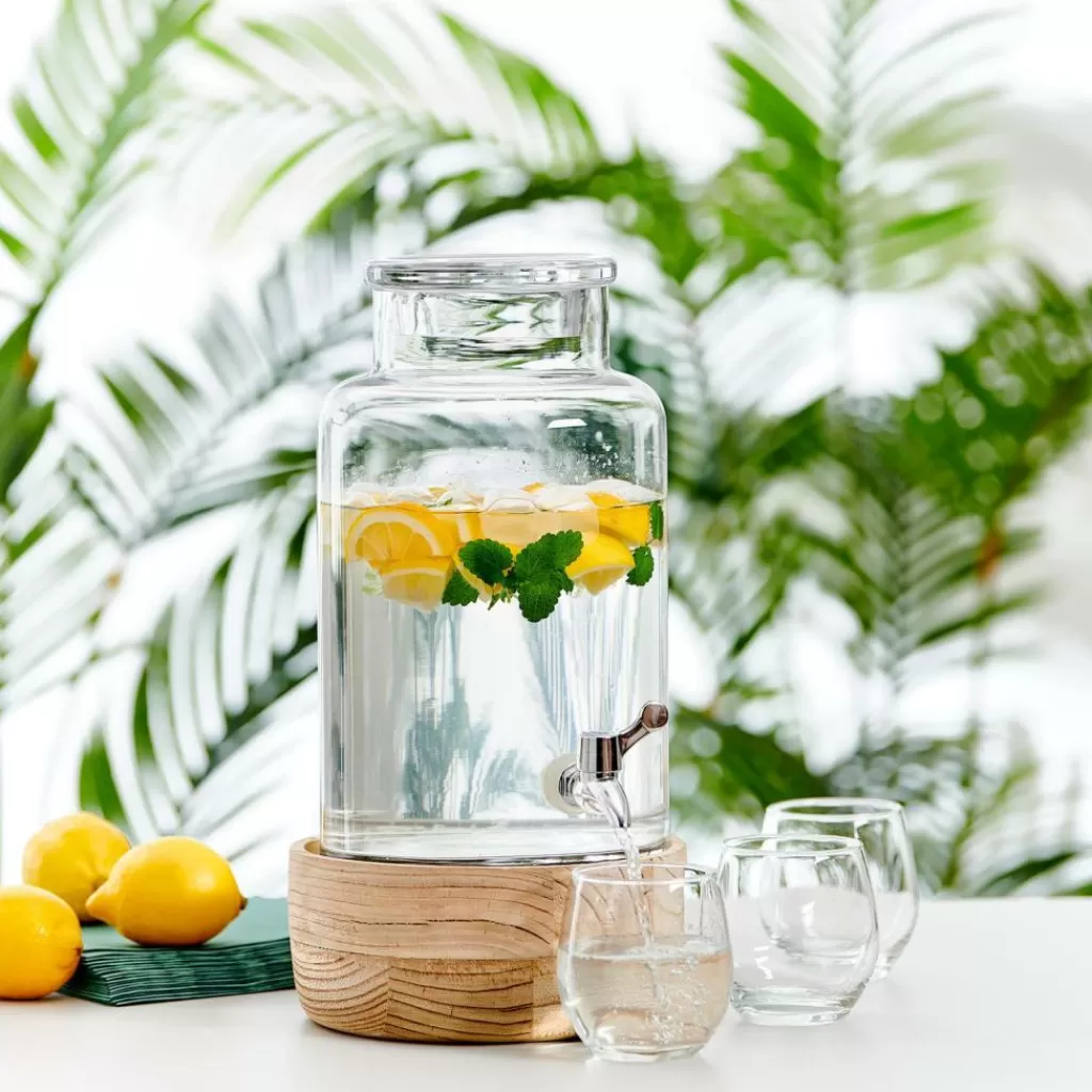 CASA PURI Serbatoio Con Rubinetto 5,5 L Trasparente- Serbatoi