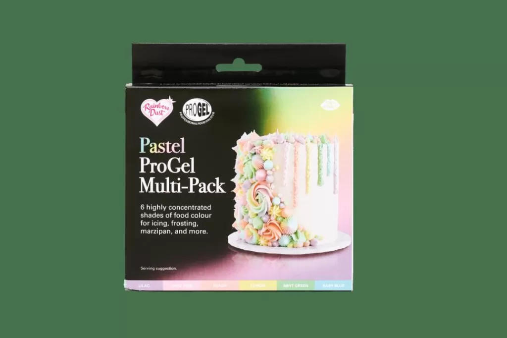 CASA RAINBOWDUST 6 Confezioni Pasta Zucchero Colori Pastello Vari Colori- Generi Alimentari
