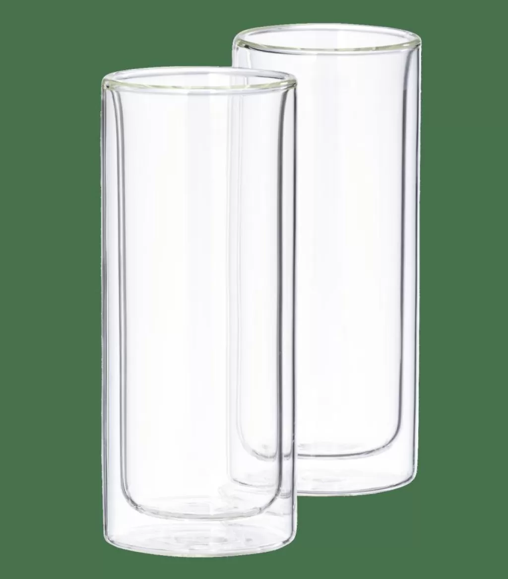 CASA RELAX Bicchieri A Doppia Parete,set Di 2 30 CL Trasparente- Bicchieri Da Caffè | Bicchieri Da Tè