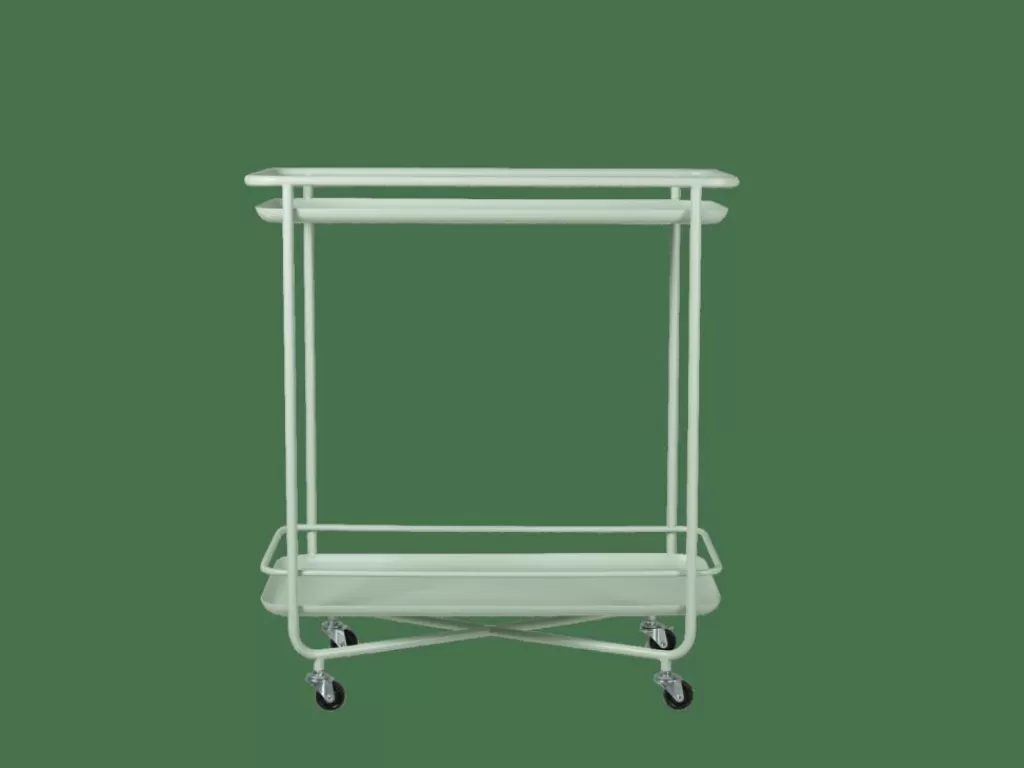 CASA REMUS Carrello Rett. Menta Verde- Carrelli