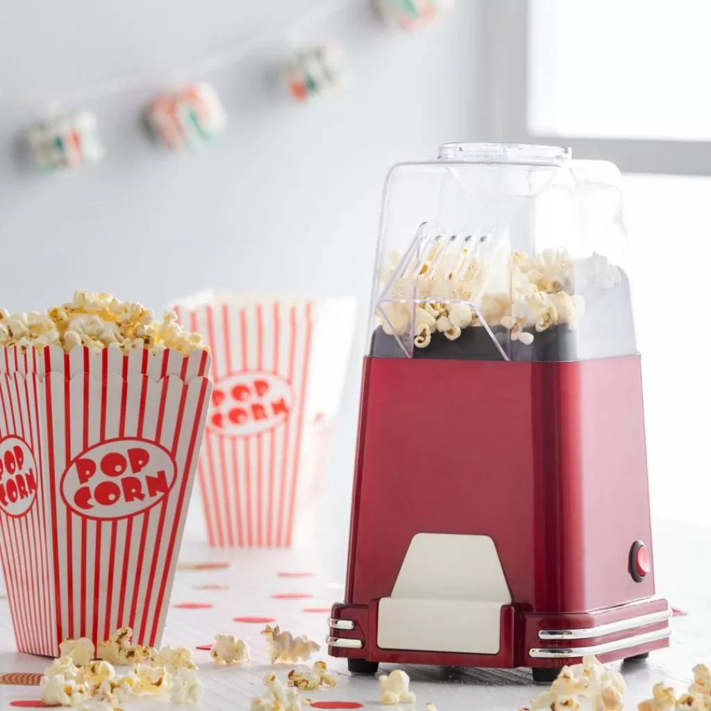 CASA RETRO FUN Macchina Per Popcorn Rosso- Elettrodomestici