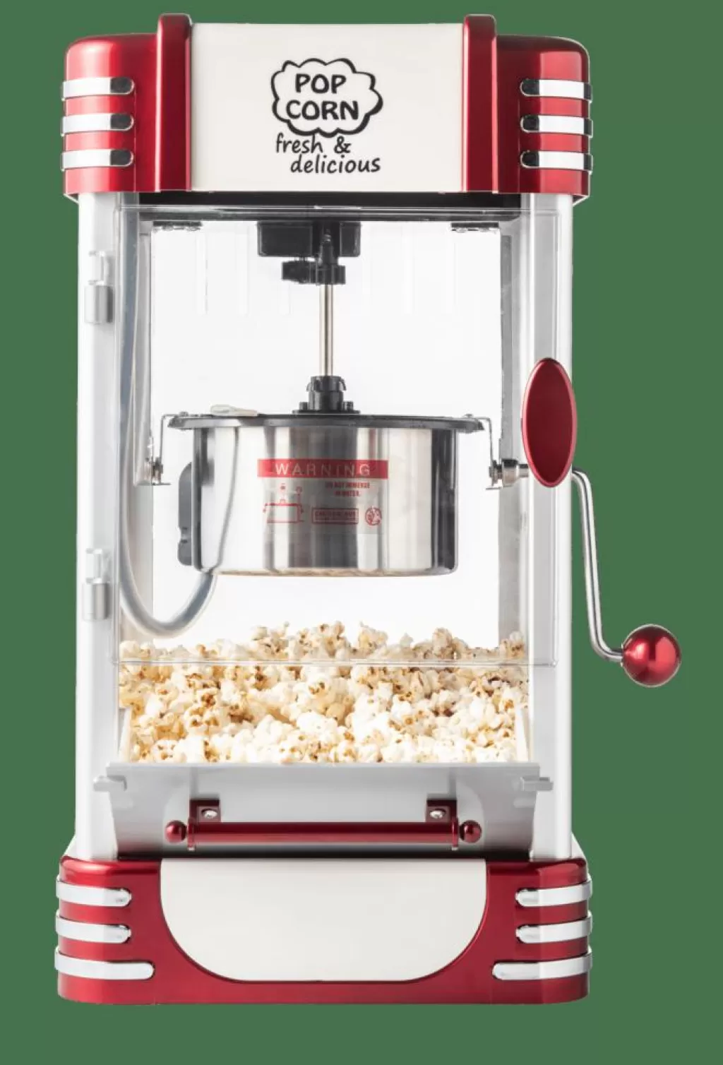CASA RETRO FUN Macchina Per Popcorn XL Rosso- Elettrodomestici