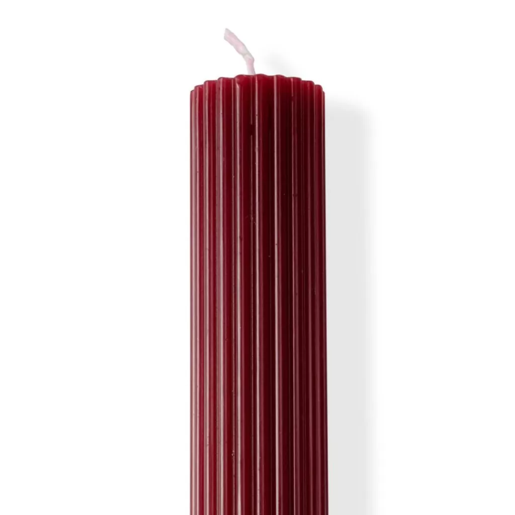 CASA RIB Candela Ondulata Rosso- Candele