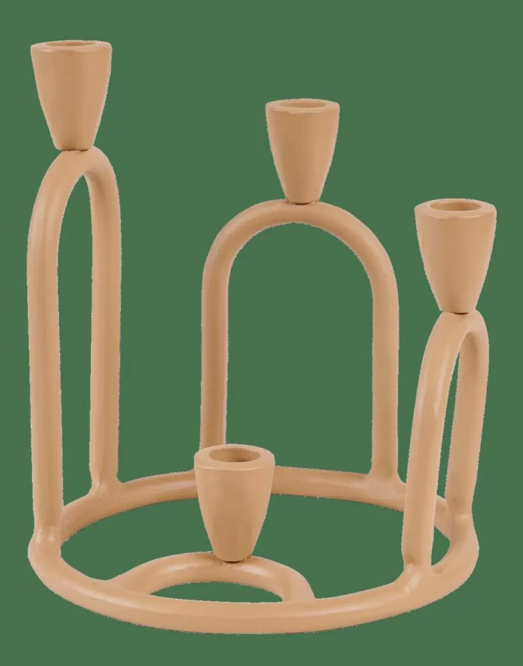 CASA RINGS Candeliere Per 4 Candele Marrone Chiaro- Candelieri
