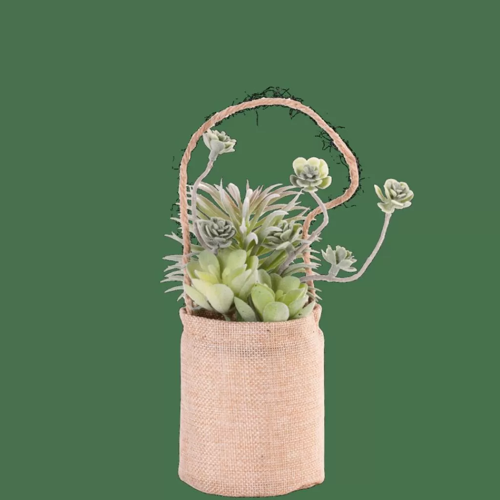 CASA ROPE Pianta Artificiale In Vaso Sospeso Naturale- Piante Artificiali