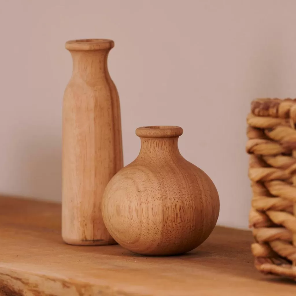 CASA RUBBERWOOD Vaso Decorativo Naturale- Vasi