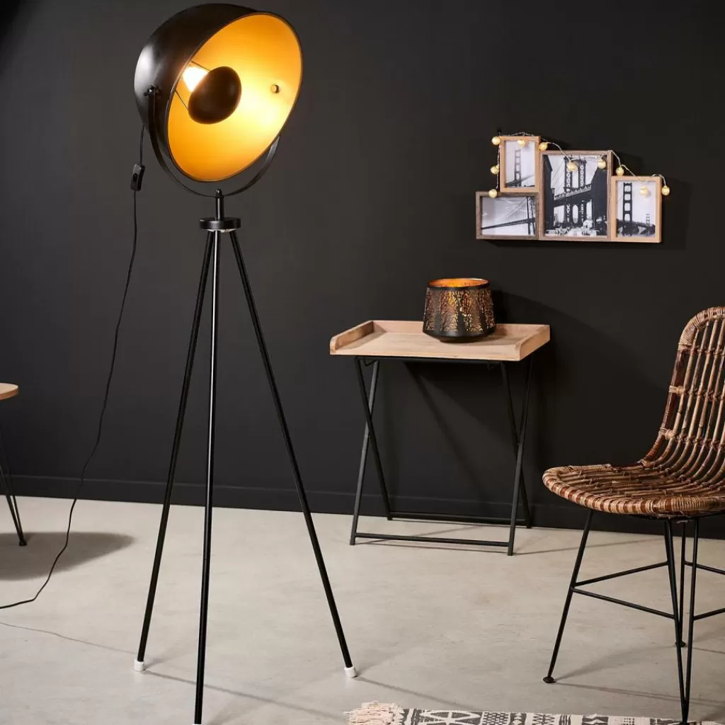 CASA SOLEIL Lampada A Stelo Nero- Lampade Da Terra