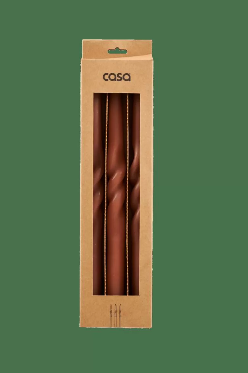 CASA SPIRAL Candela Marrone- Candele