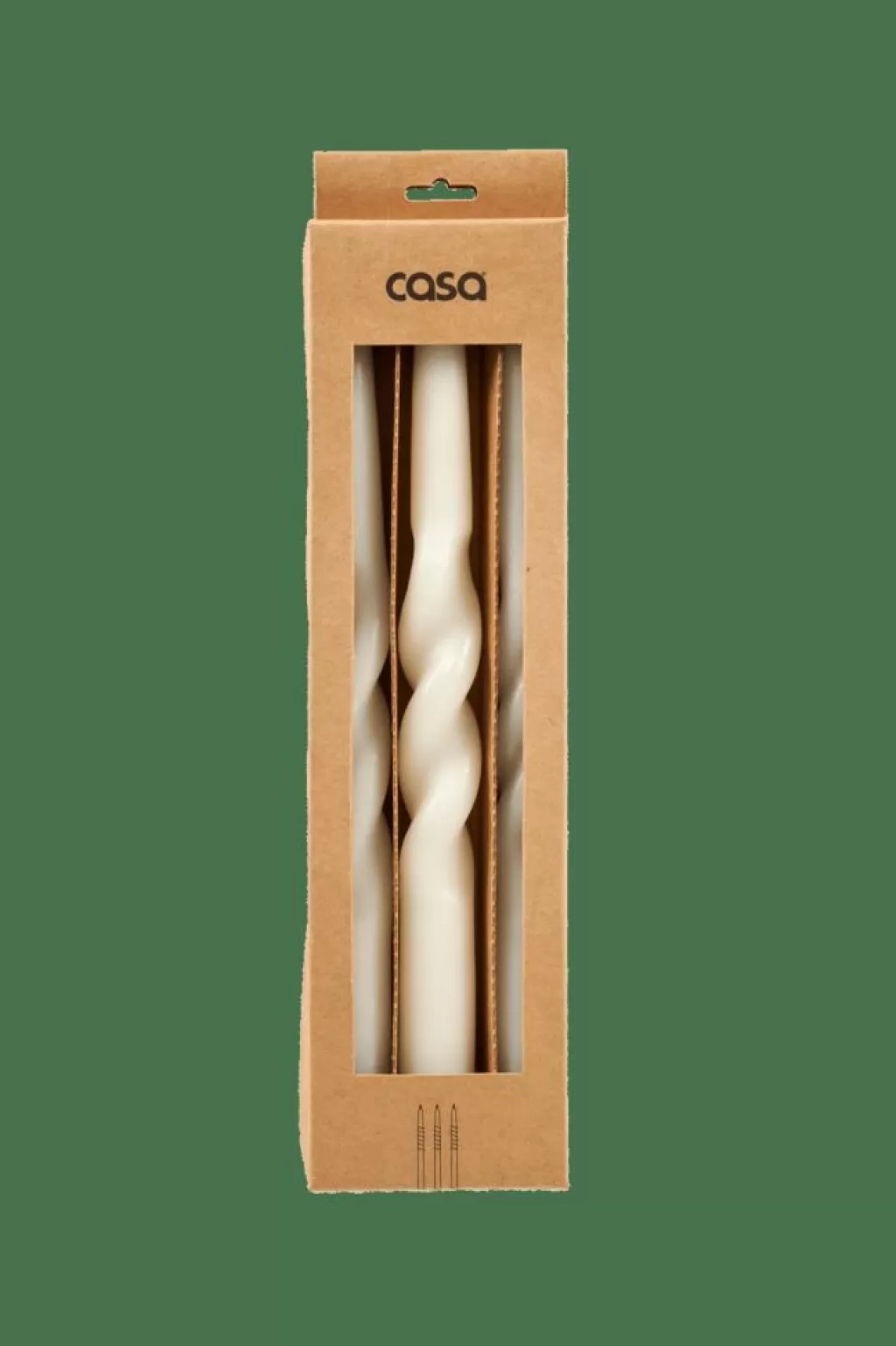 CASA SPIRAL Candela S/3 Crema- Candele