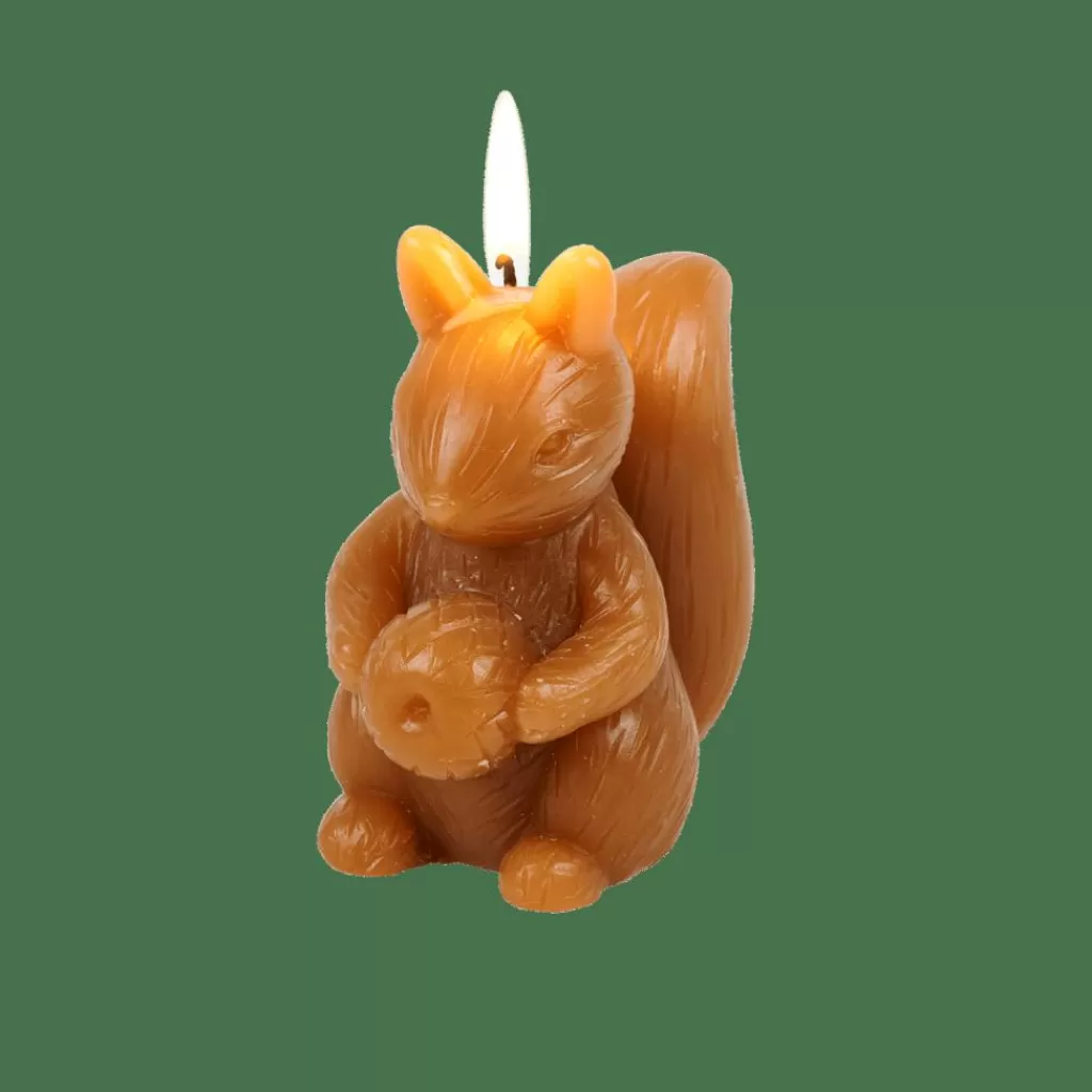 CASA SQUIRREL Candela Scoiattolo Marrone- Autunno | Candele