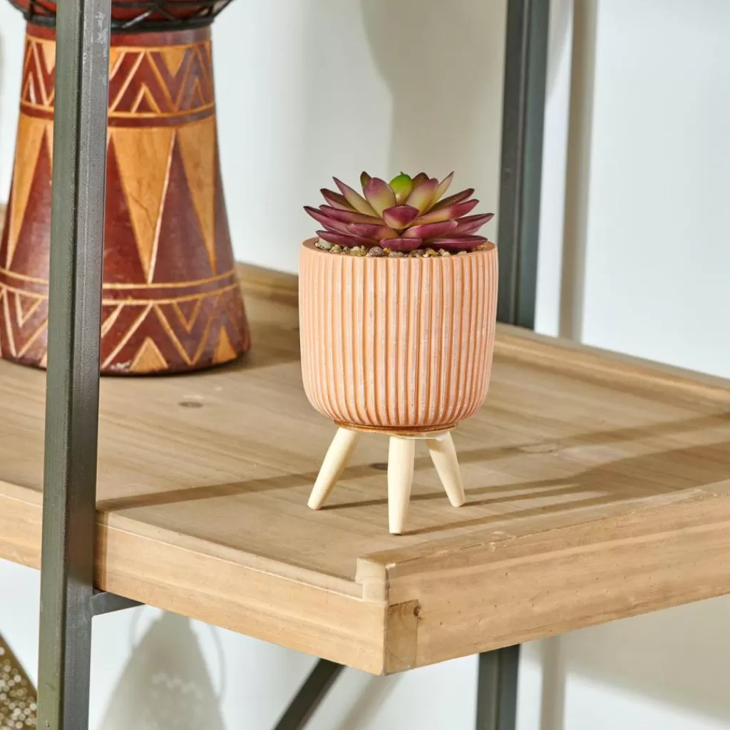 CASA STRIPE Succulente Finto In Vaso Multicolore- Piante Artificiali