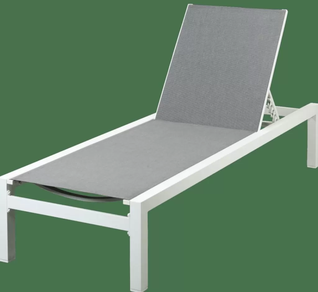 CASA SYDNEY Lettino Set Di 2 Bianco- Lettini