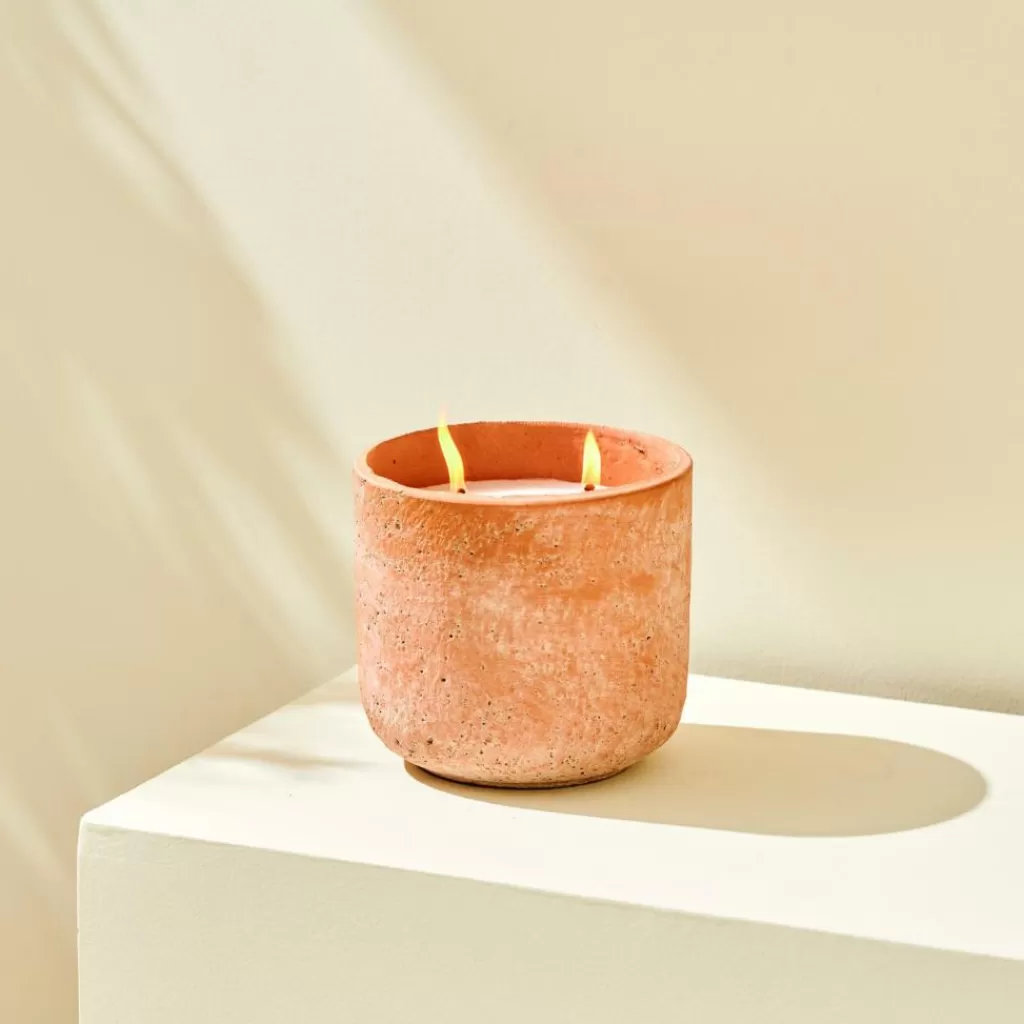 CASA TERRA Candela Da Esterno Terracotta- Candele Da Giardino