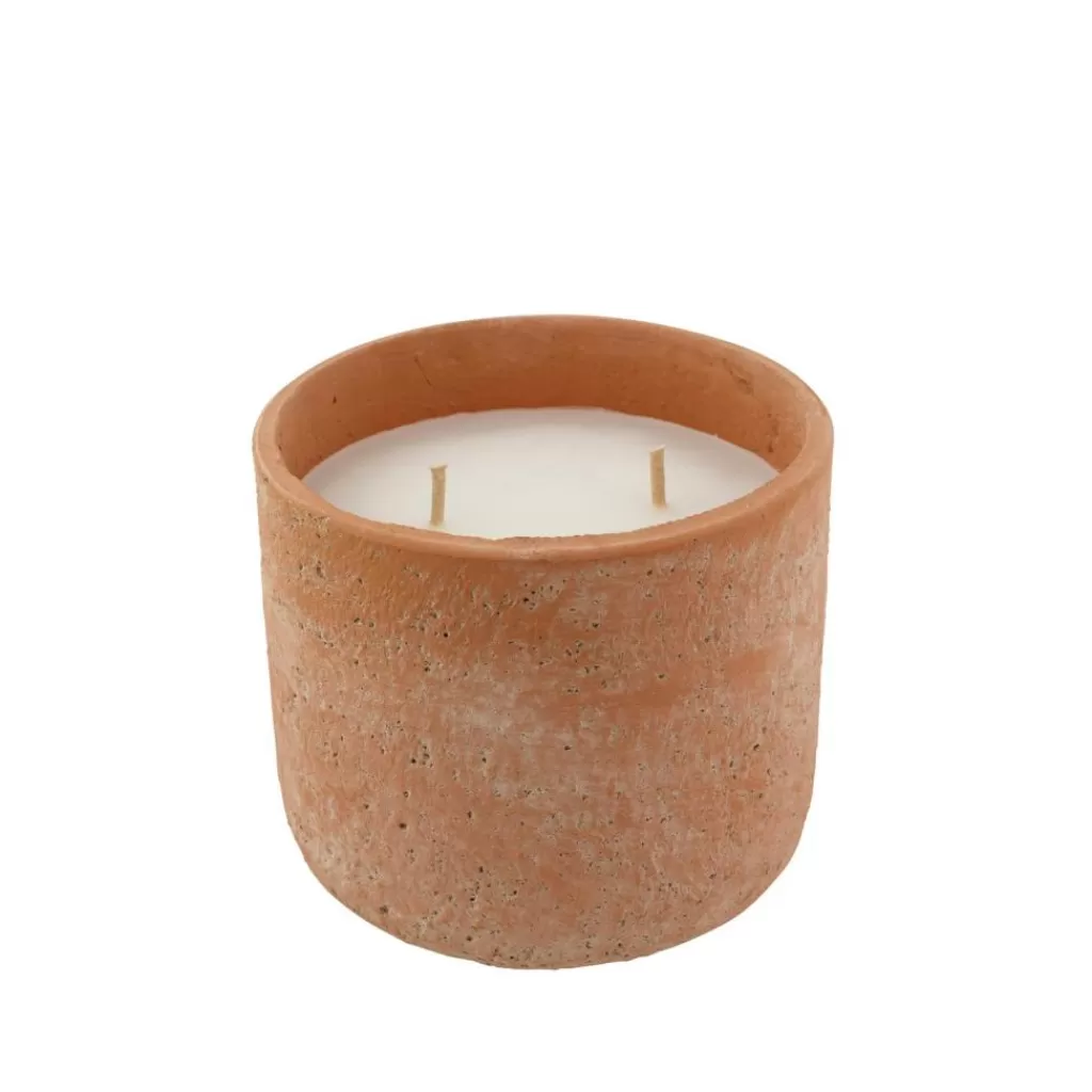 CASA TERRA Candela Da Esterno Terracotta- Candele Da Giardino