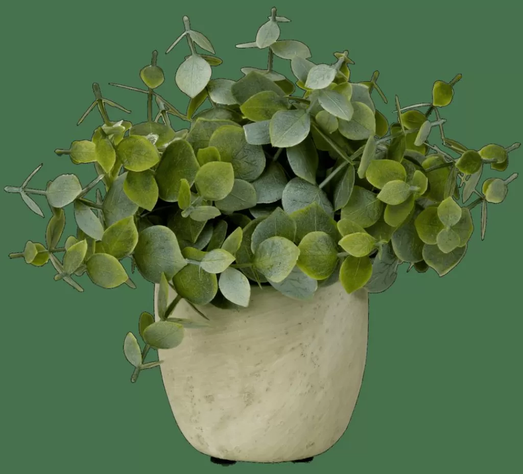 CASA TERRA Pianta In Vaso Bianco, Verde- Piante Artificiali