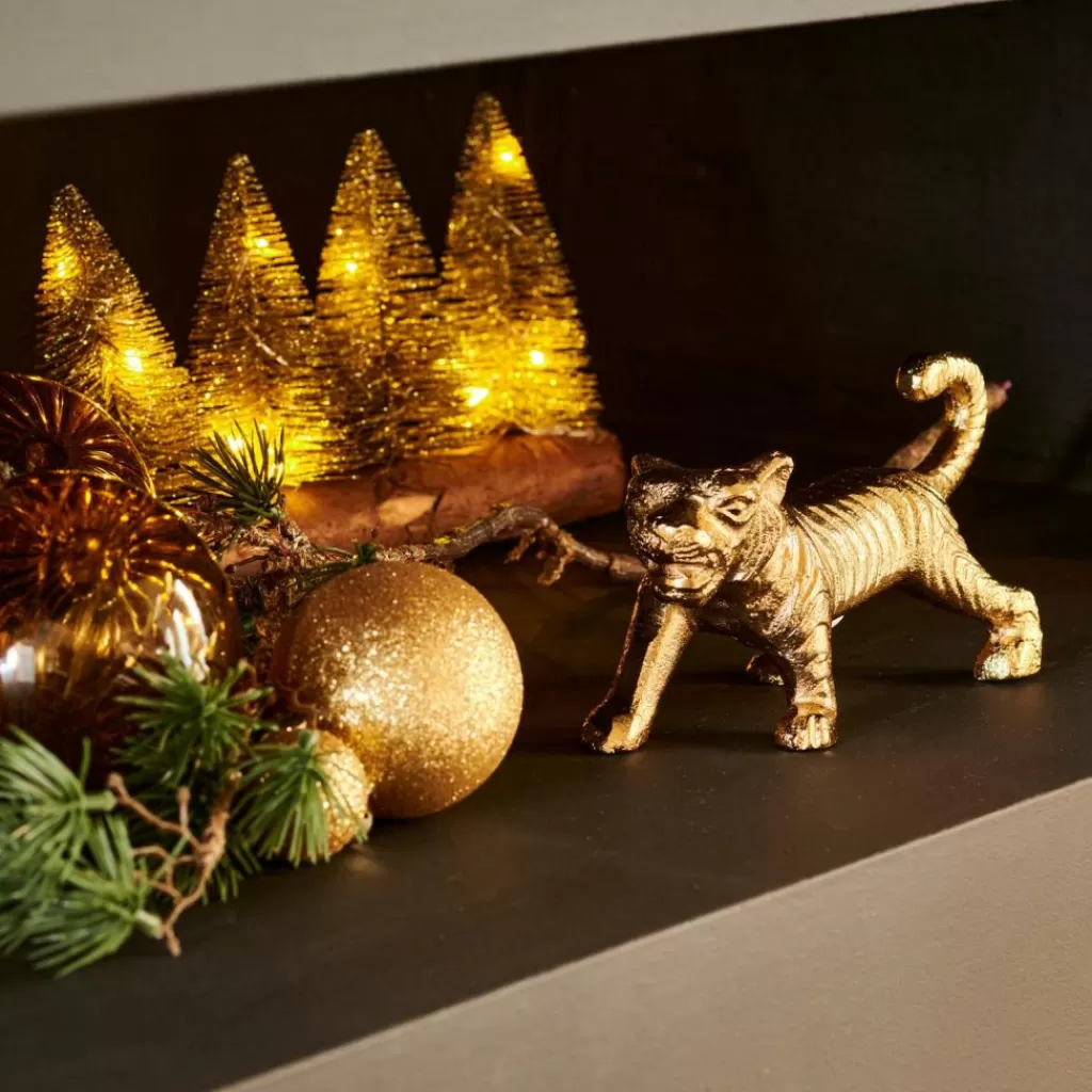 CASA TIGER Tigre Decorativa Dorato- Figurine Decorative