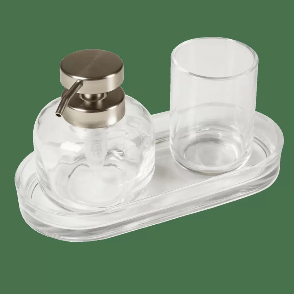 CASA TOKIO Dispenser Per Sapone Trasparente- Accessori Da Lavandino