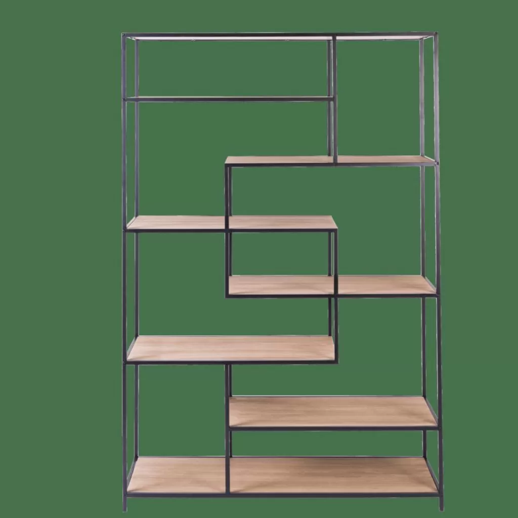 CASA TRAPP Scaffale Da Parete Nero- Scaffali Da Parete