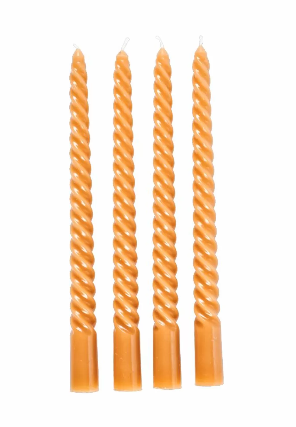 CASA TWIST Candele Intrecciate Set Di 4 Rosa- Candele