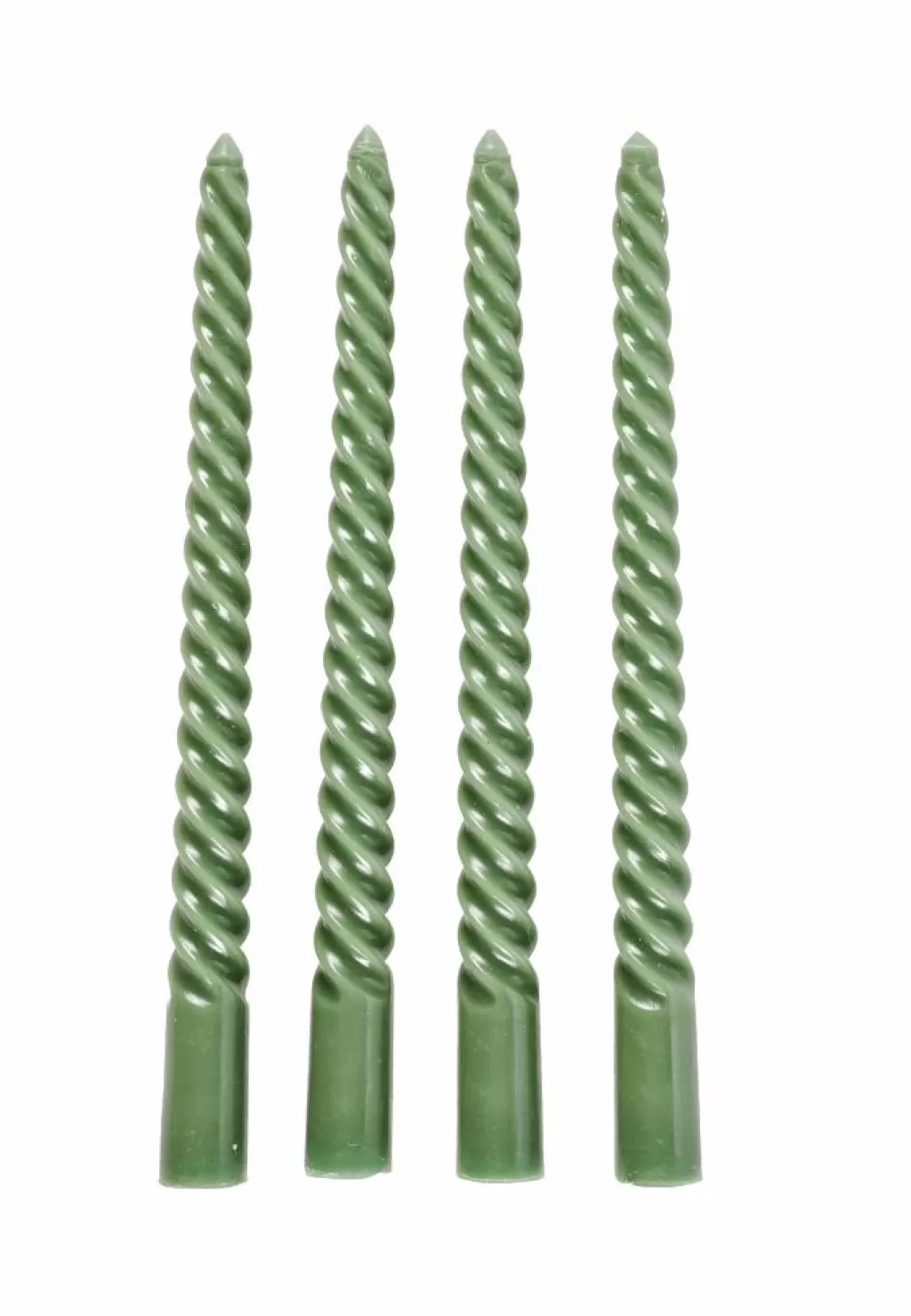 CASA TWIST Candele Intrecciate Set Di 4 Rosso- Candele