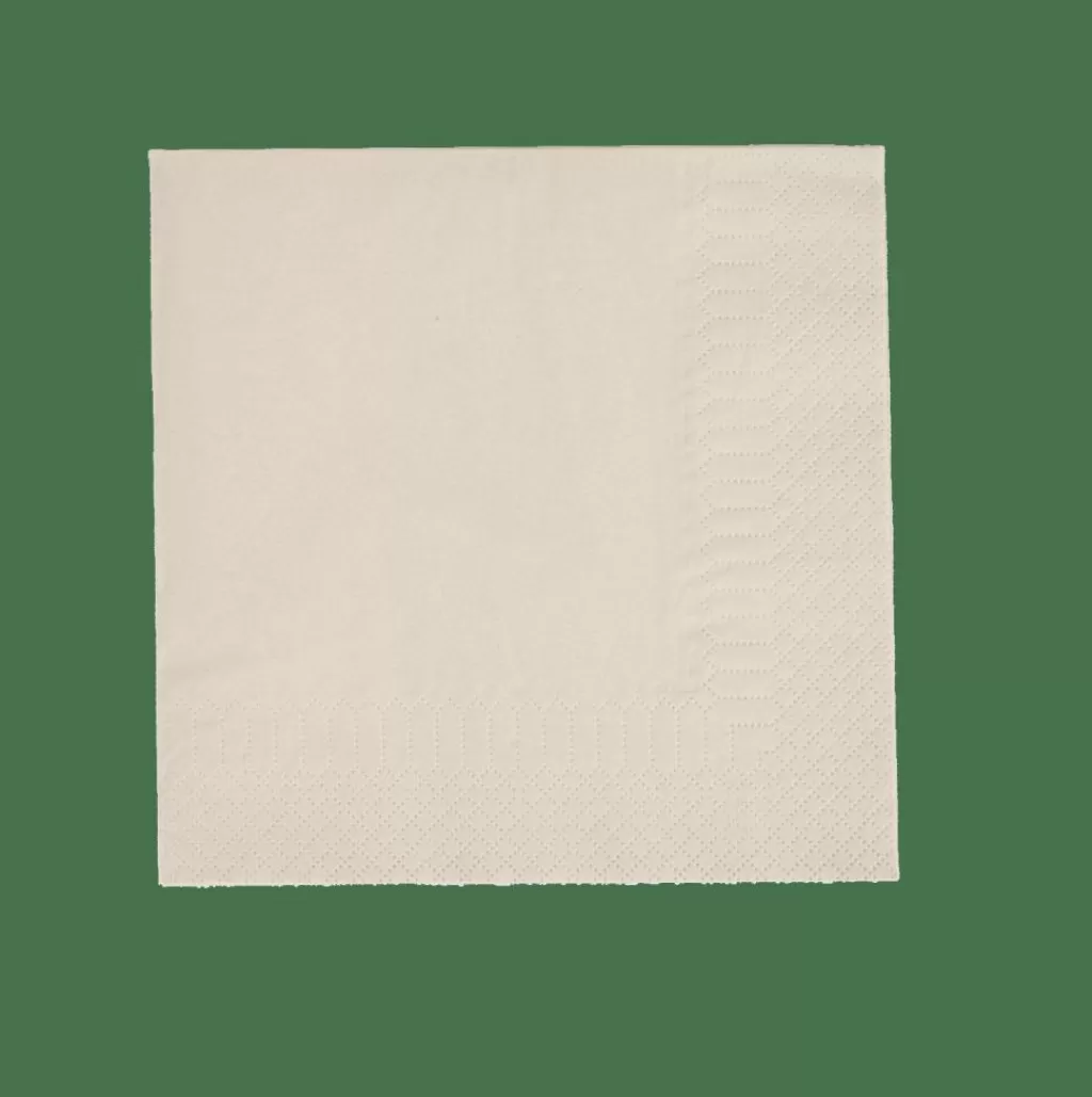 CASA UNI Set Di 20 Tovaglioli Beige- Tovaglioli