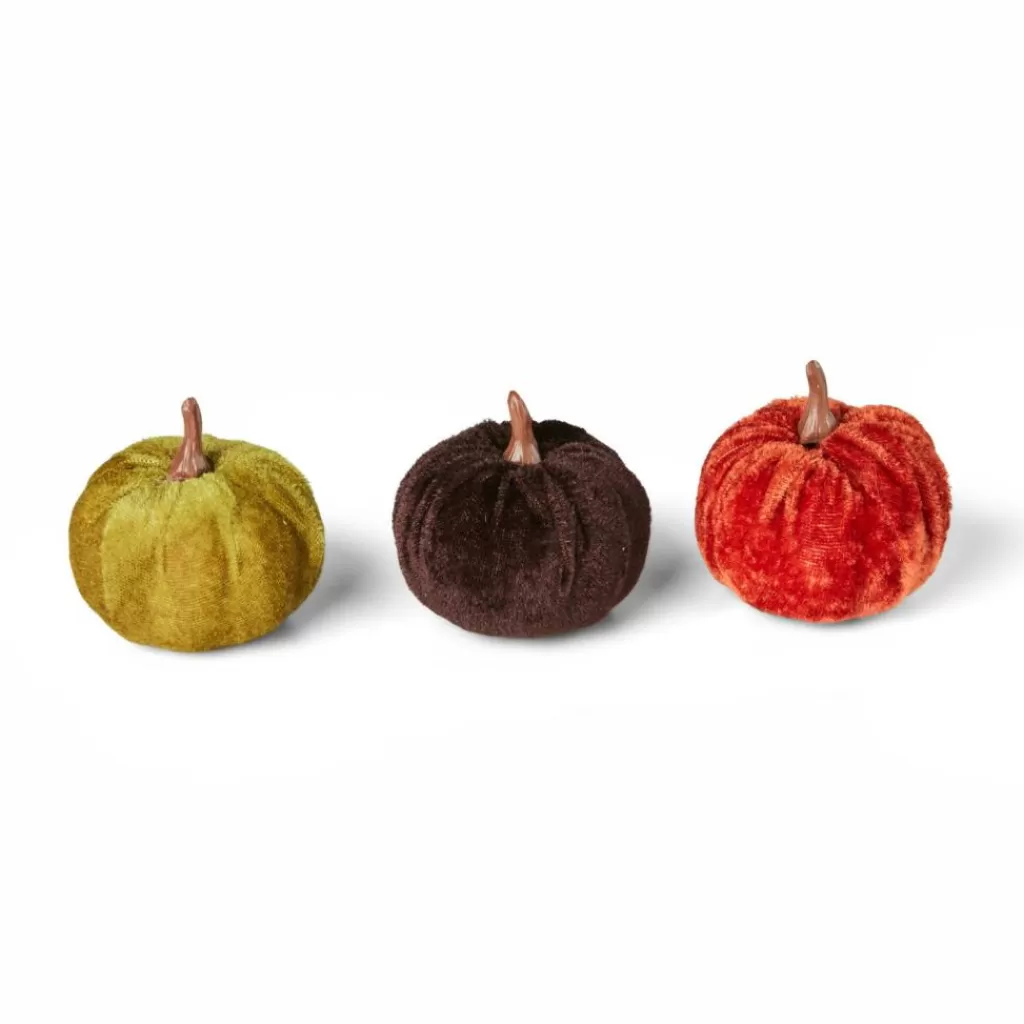 CASA VELVET 9 Zucche Decorative Multicolore- Fiori Artificiali | Halloween