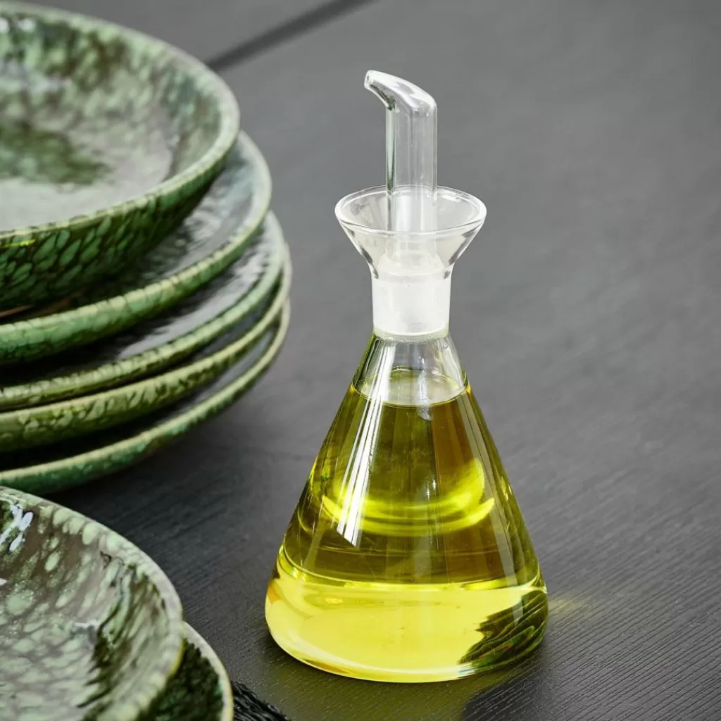CASA VERGINE Caraffa Olio E Aceto Trasparente- Bottiglie Per Olio